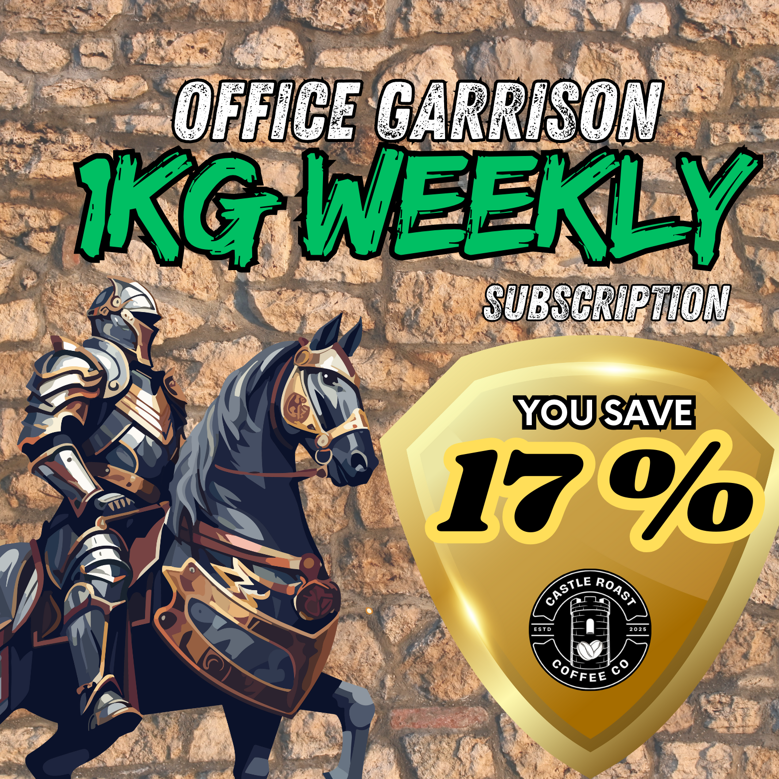 Office Garrison - 1kg Weekly subscription